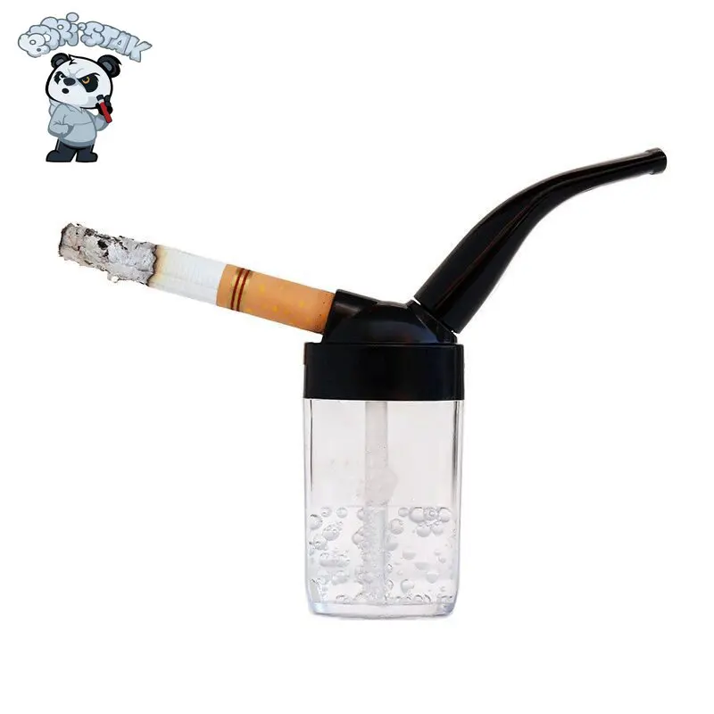 

BORISTAK Plastic Mini Hookah Pipes Portable Curved Filter Water Pipe Men's Cigarette Holder Smoking Accessories Gadgets for Men