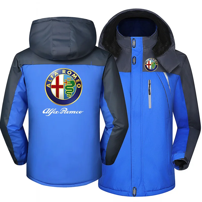 

NEW Winter Jacket Men for ALFA ROMEO Windbreaker Windproof Waterproof Thicken Fleece Outwear Outdoorsports Overcoat