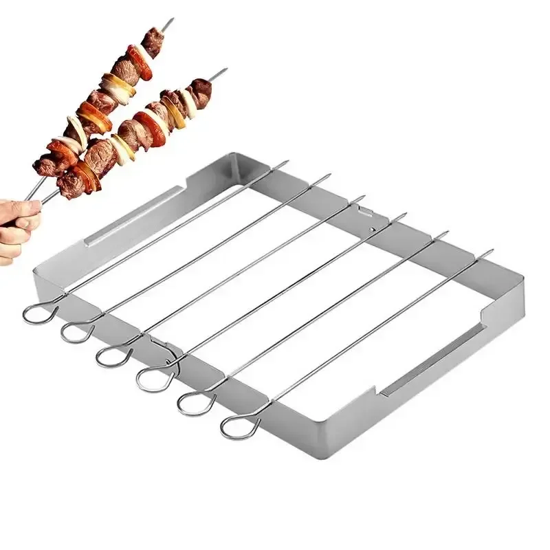 Решетка-гриль для кемпинга из нержавеющей стали сетчатые подставки квадратная