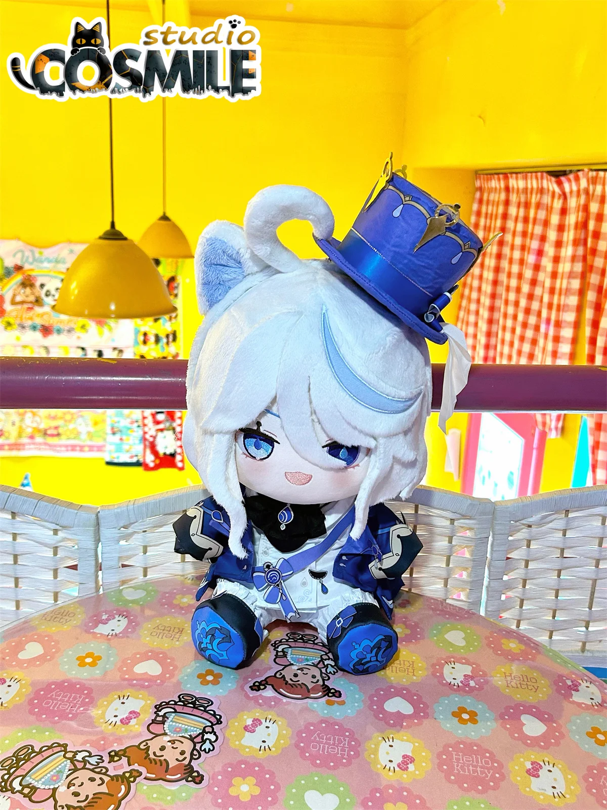 Игра Genshin Impact Furina saka فا속ía 건 Focalors &quot?カ Vielルス 포칼로스 Мягкая плюшевая игрушка 30 см