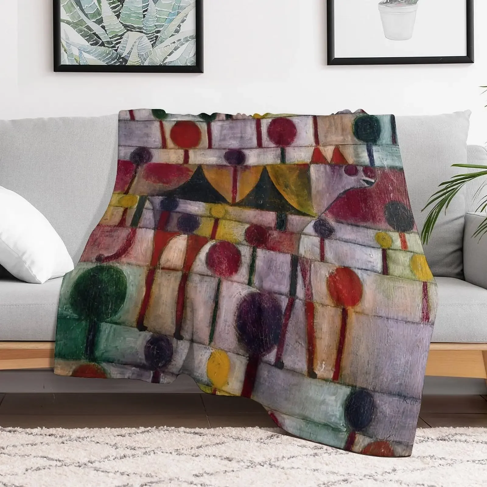 Kamel (в ритме. Baumlandschaft) Paul Klee Роскошное дизайнерское одеяло для дивана тонкие