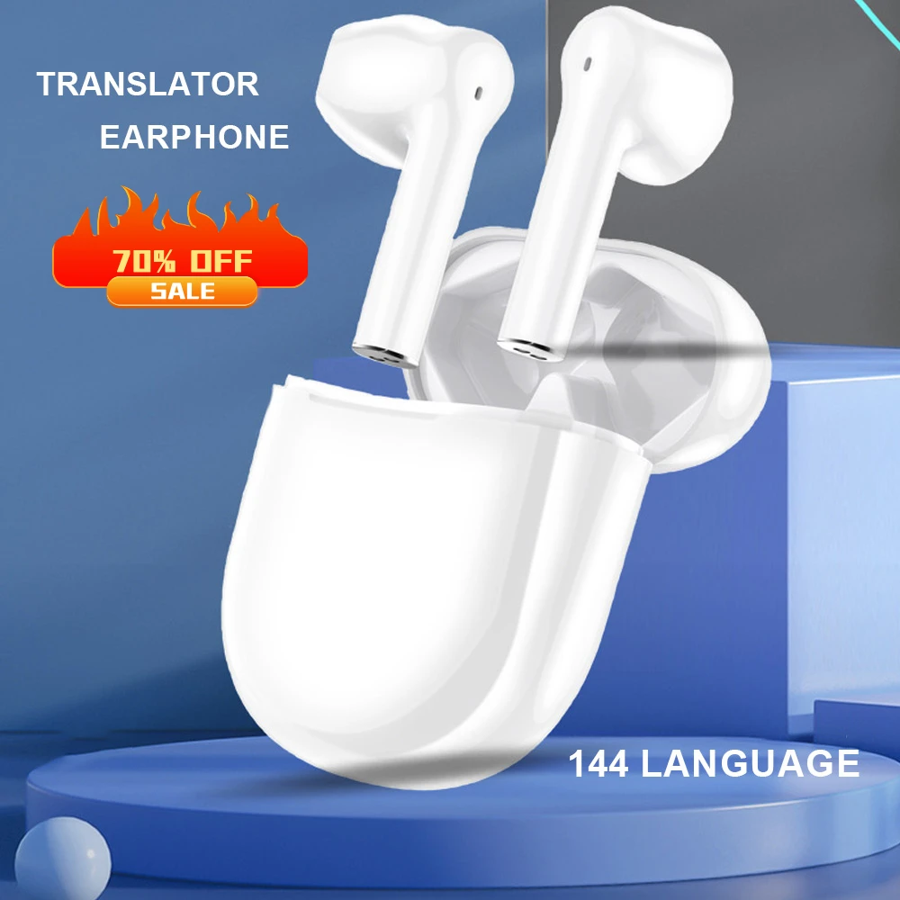 Купи 144 Languages Translation Headphones Instant Translate Smart Voice Translator Wireless Bluetooth Translator Earphones For Travel за 936 рублей в магазине AliExpress