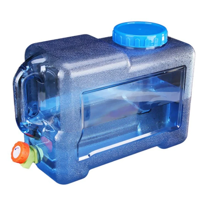 Канистра для воды с краном и ручками портативный автомобильный контейнер 12 л