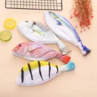 1 шт. креативный чехол для карандашей в форме рыбы, кавайные цветные тканевые сумки для карандашей в Корейском стиле на молнии, школьные принадлежности, канцелярские принадлежности, популярная коробка для ручек