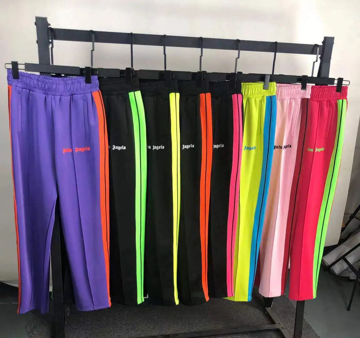 Men Jacket Long Pants Outfit Set Mens Coat Sweatpants Mens Women's Blue Striped Angel Alphabet Print Tracksuit Boys Jogging Suit