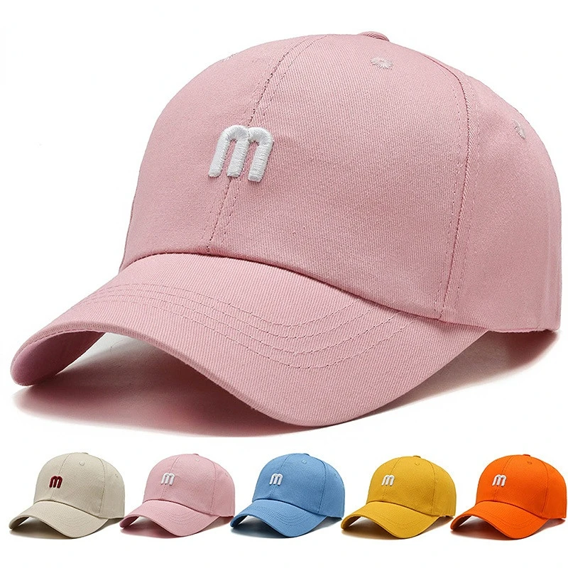 

Summer Women Men Flower Embroidered Letter M Baseball Cap Solid Snapback Sunhat Outdoor Sports Hip Hop Baseball Hats Casquette