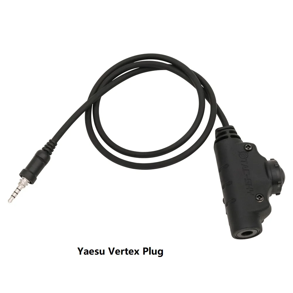 TAC-SKY Tactical Shooting Headset U94 Ptt V2 Headphone Ptt for PELTOR COMTAC / MSA SORDIN Tactical Headset for Yaesu Vertex Plug
