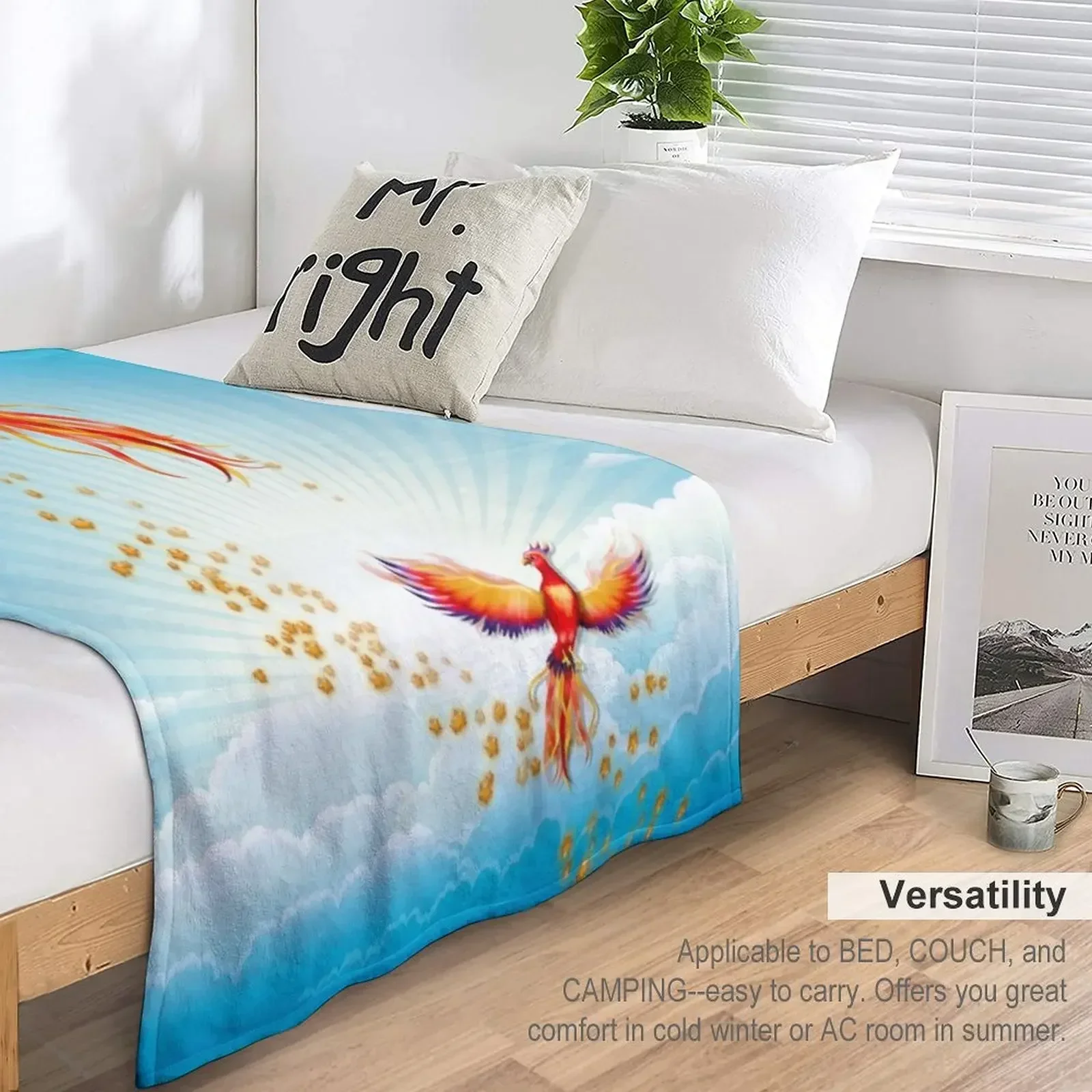 Одеяло Phoenix Rising роскошные персонализированные подарочные одеяла