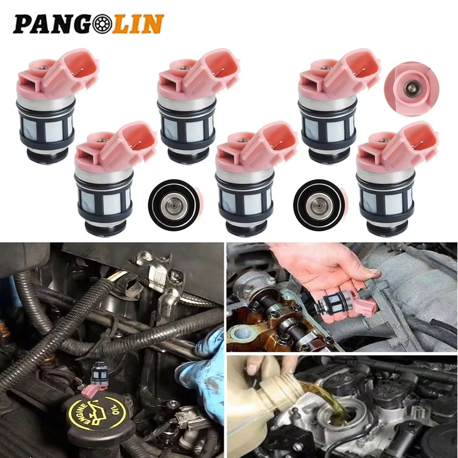 

​ 6 шт. топливные форсунки для двигателей Nissan 3.0L 3.3L VG30E VG33E 16600-9S200 16600-9S205 16600-1B000 297-1004 10851N FJ434 JS234