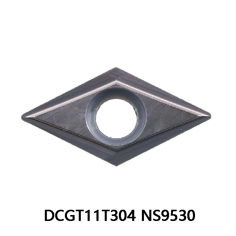 

100% Original DCGT11T304 NS9530 Cutting Machined DCGT 11T304 10PCS/BOX Inserts CNC Lathe Tool Cutter Turning Blades Carbide