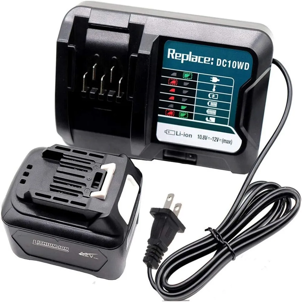 Новинка 10,8 В/12 в 6000 мАч литиевая аккумуляторная батарея для Makita BL1040 BL1015 BL1020B BL1016 BL1021 BL1040B и зарядного устройства Новинка 10,8 В/12 в 6000 мАч литиевая аккумуляторная батарея для Makita BL1040 BL1015 BL1020B BL1016 BL1021 BL1040B и зарядного устройства