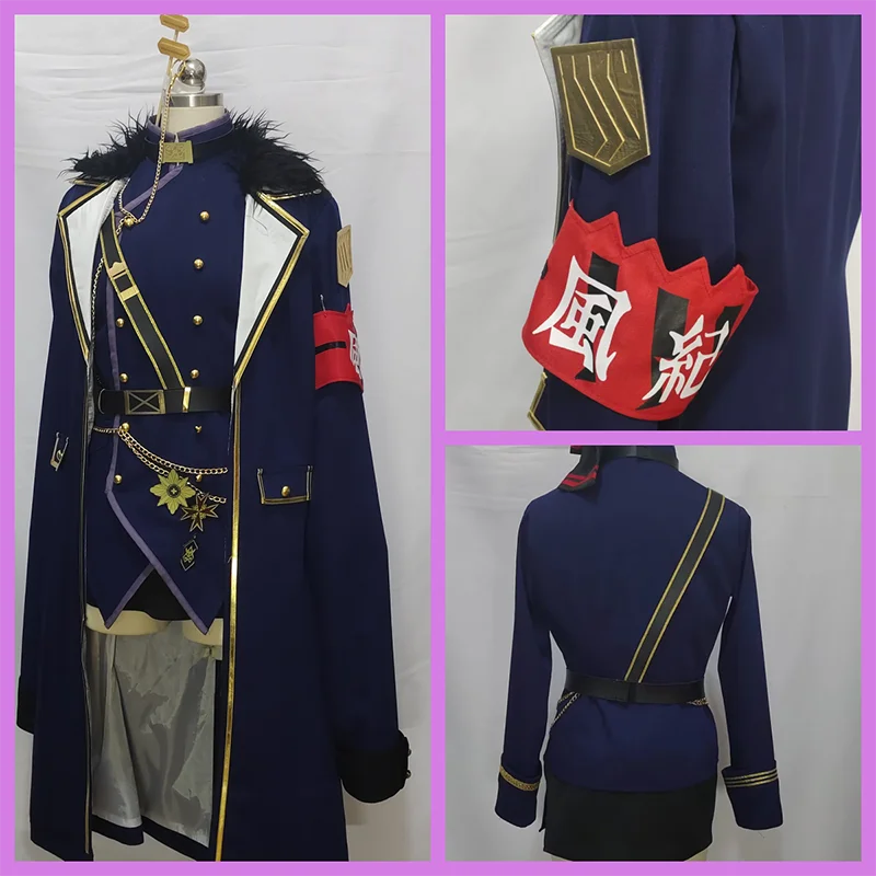 Игра Синий Архив Cos Sorasaki Hina Косплей Крутой Настроить Женский темно-синий