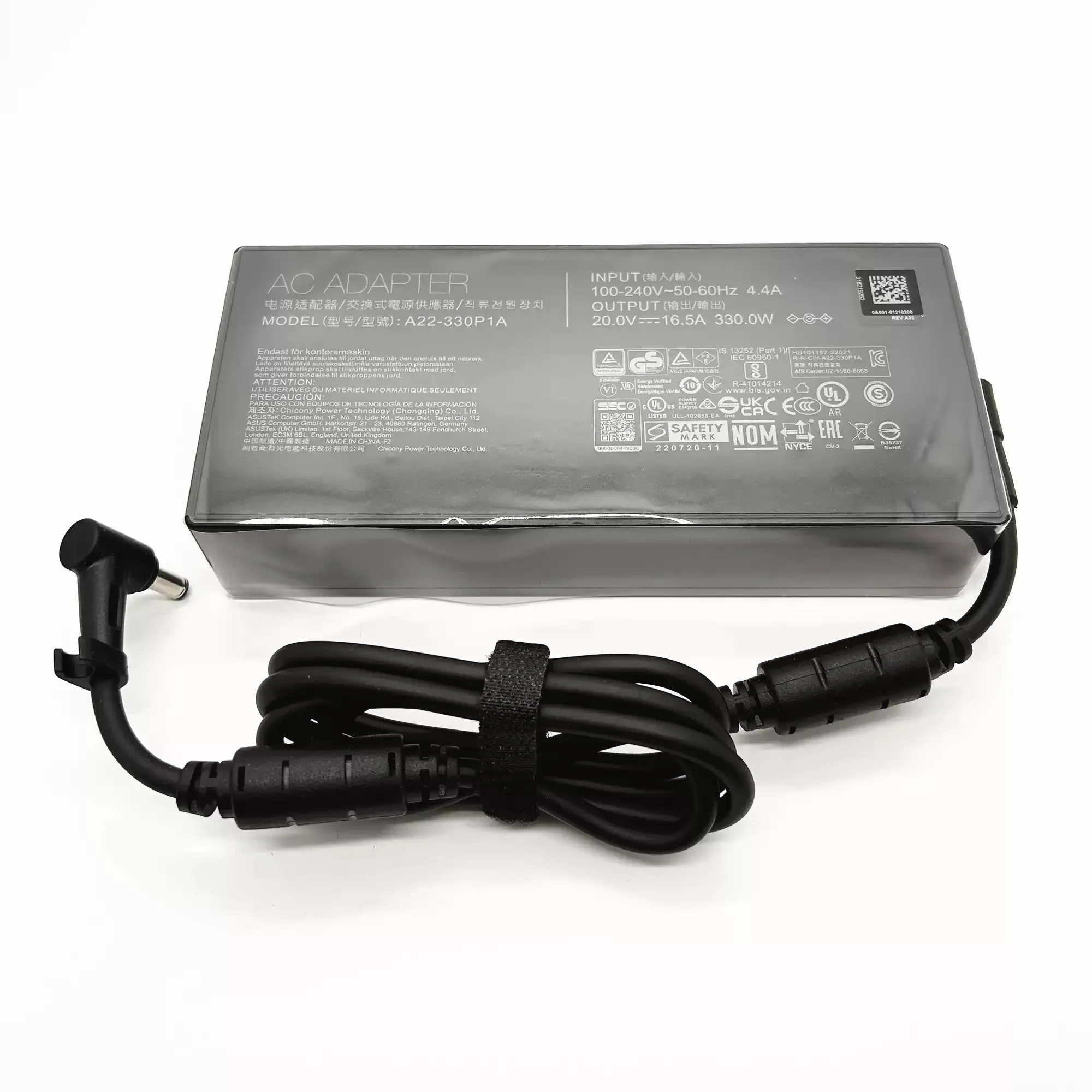 Фото Оригинальный адаптер питания для ноутбука 330W 20V16.5A для ASUS ROG Strix Scar 17 18 G513Q G713Q Zephyrus-Duo-16 G733PY G733CX G834JY A22-330P1A №2