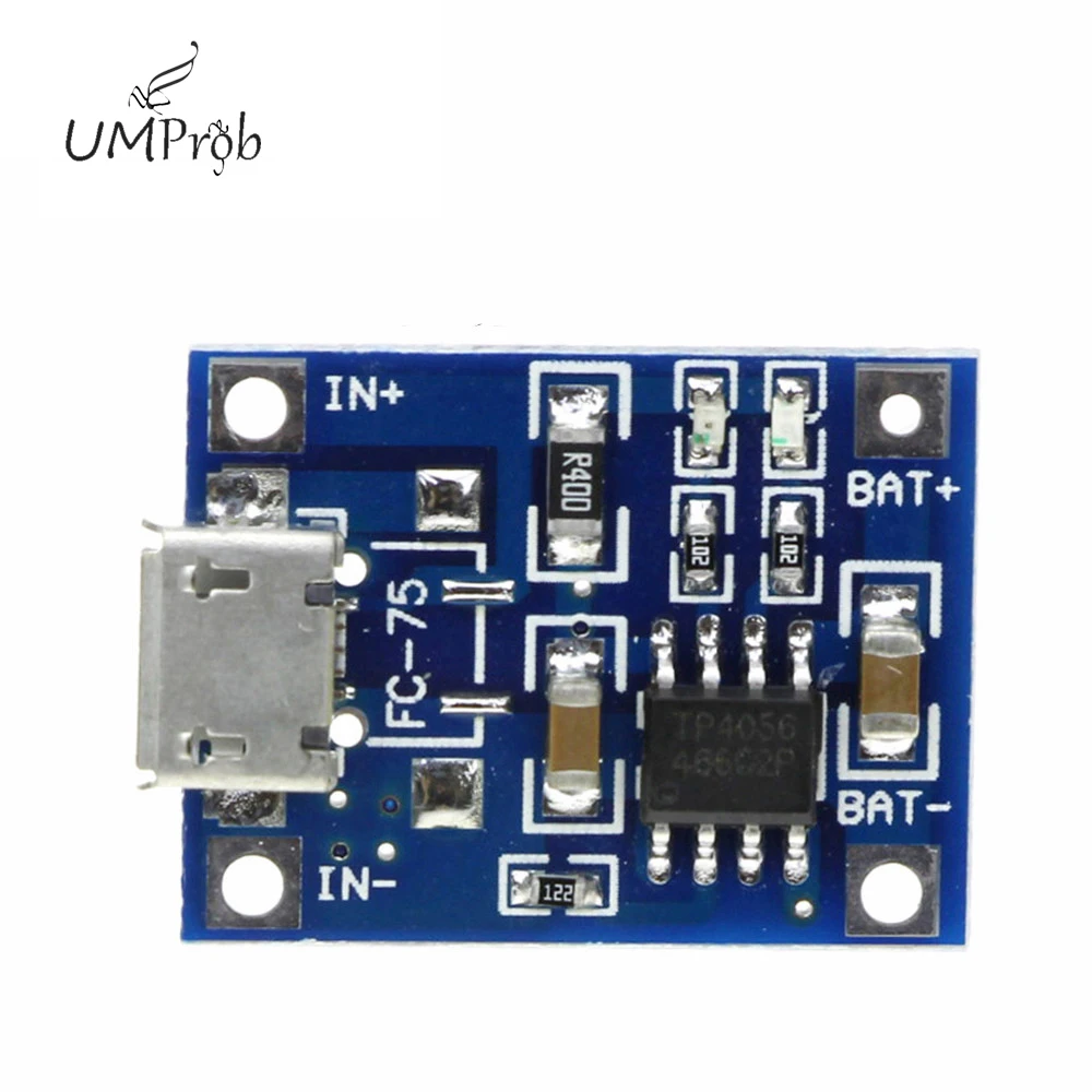 Защитная плата литиевого аккумулятора 1 а 18650, зарядный Модуль Micro USB TP4056 с защитой, одна пластина, модуль TC4056
