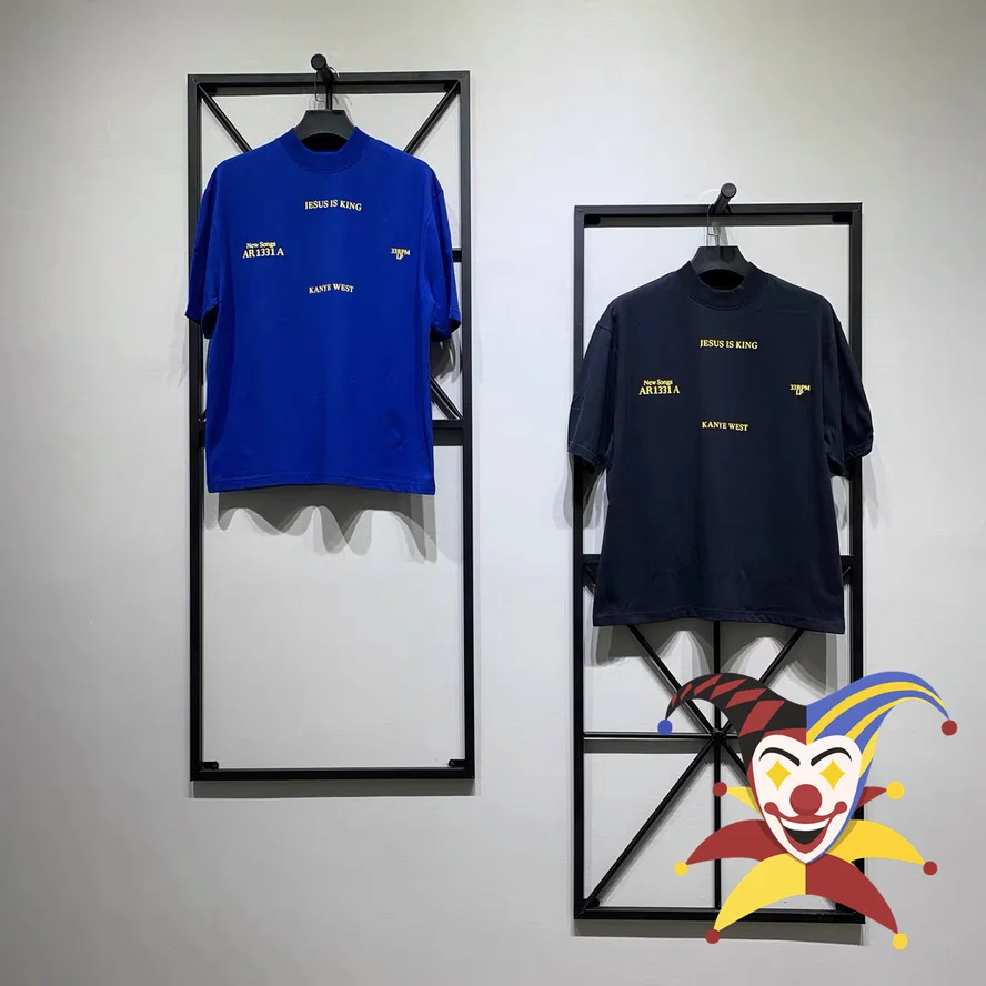 

CPFM Kanye west Jesus is King Chicago T Shirts Men Women Top Tees T-shirt harajuku Oversized T Shirt