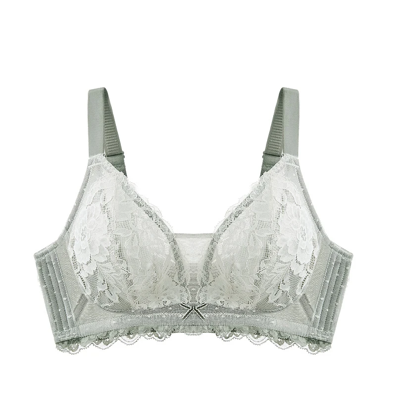 

Women's Full Coverage wire free Lace Bra 34 36 38 40 B C D E