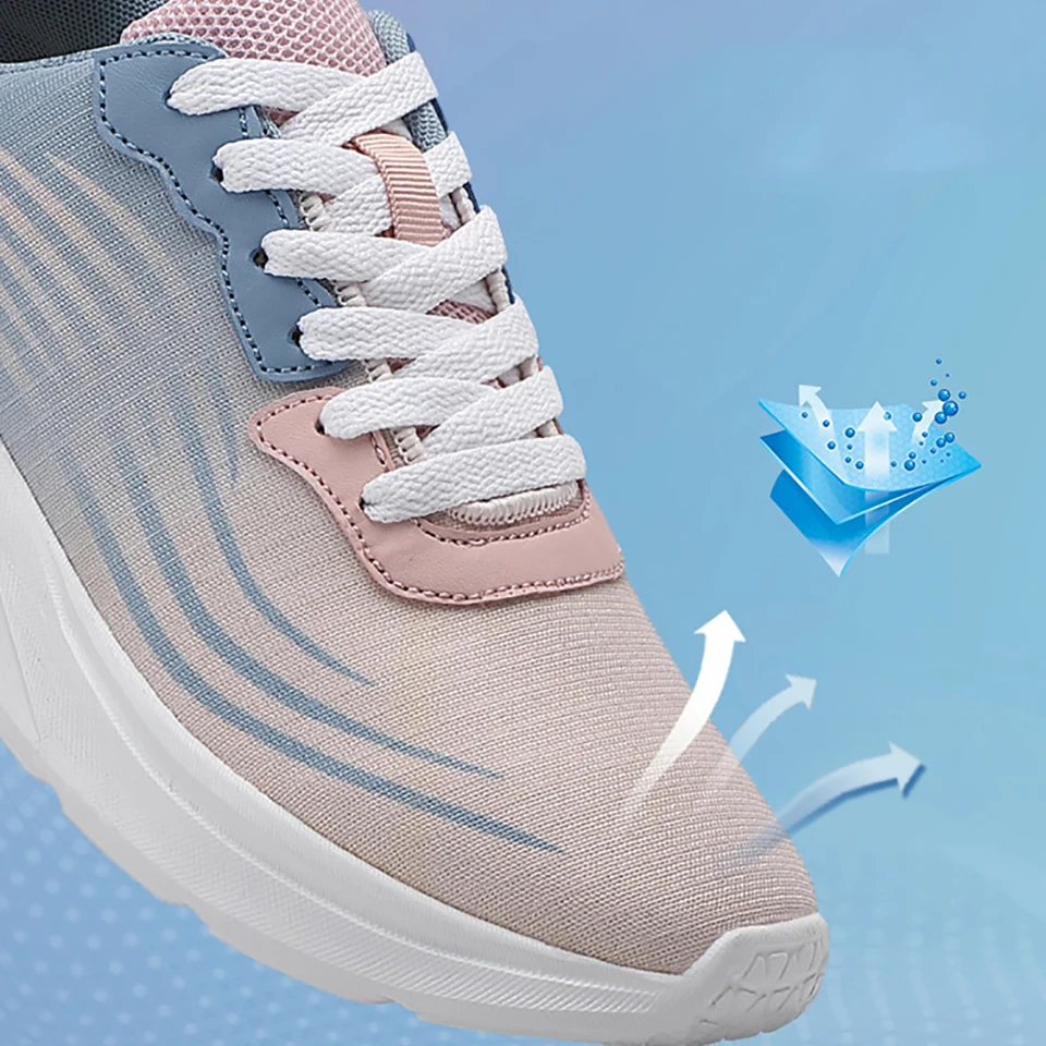 Lightweight Sneakers for Women Running Shoes Breathable Outdoor Sports Shoes Comfortable Athletic Training Footwear