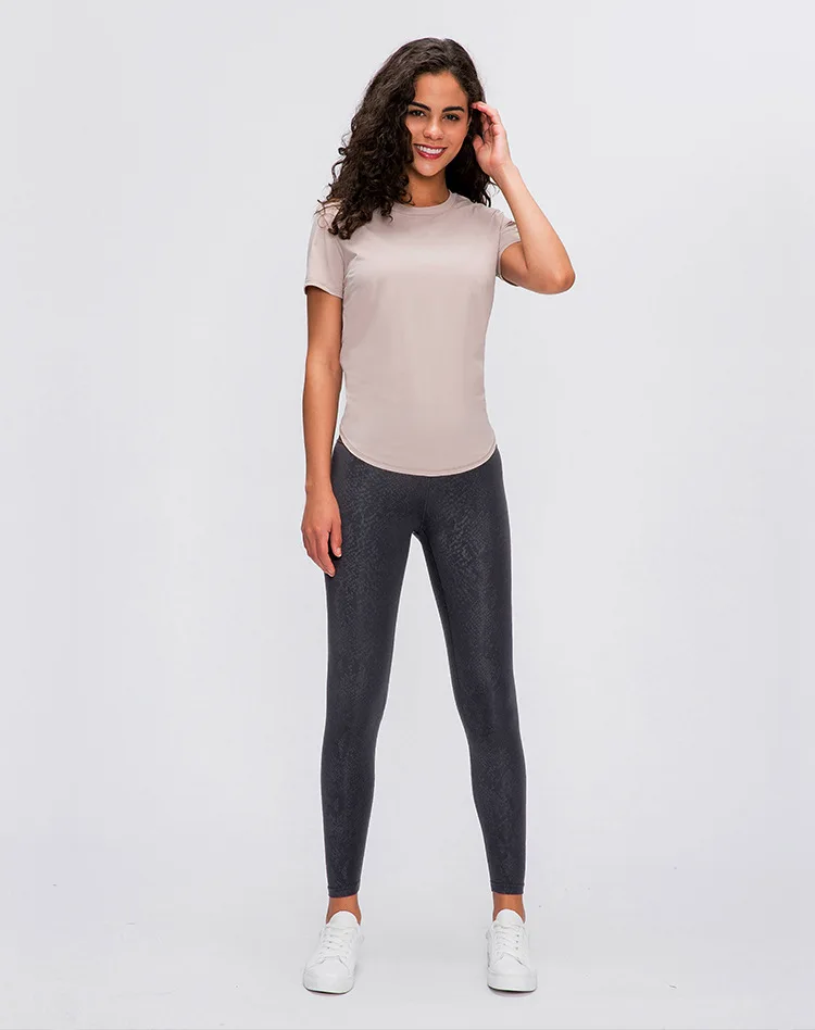 LULUNALAN Yoga Womens Clothing Top Women Gym Sport Fitness Shirts Women's Short Sleeve Top Loose Blouse Breathable Sportswear