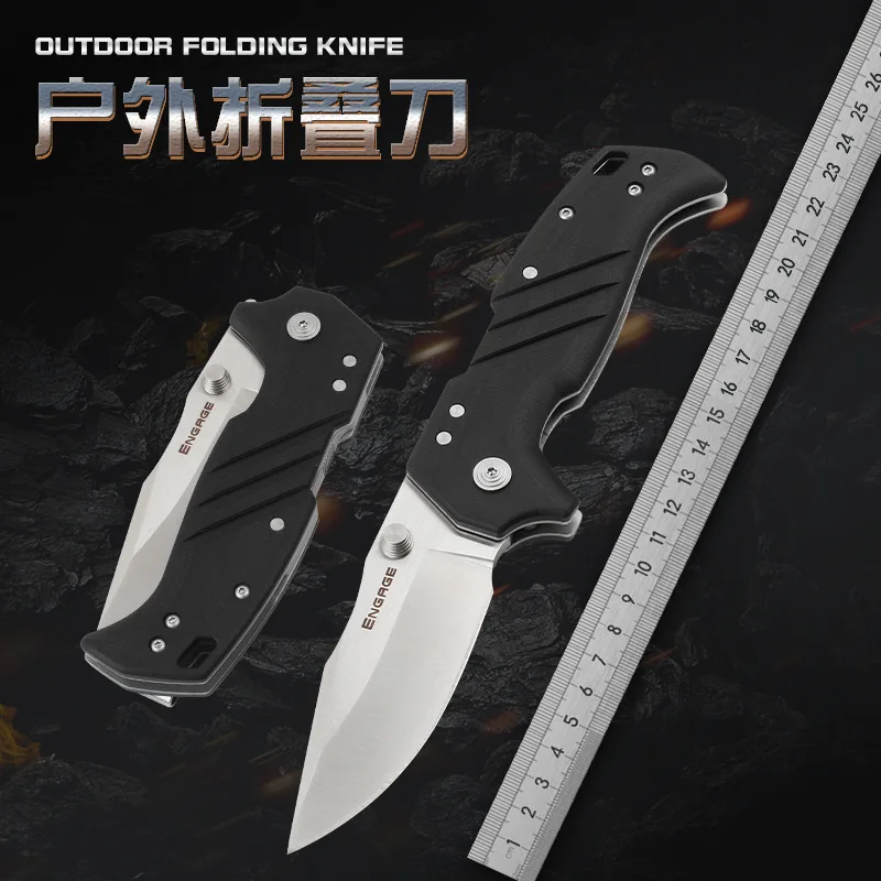 

Tactical Folding Knife Pocket Outdoor Survival Hunting Camping Quick Open G10 Stainless Blade Knifes Knives kalten stahl messer