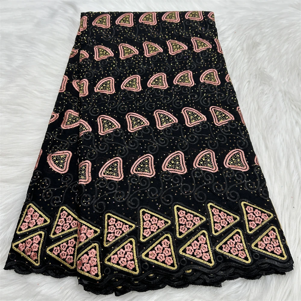 Швейцарское кружево с камнями хлопок 5 ярдов