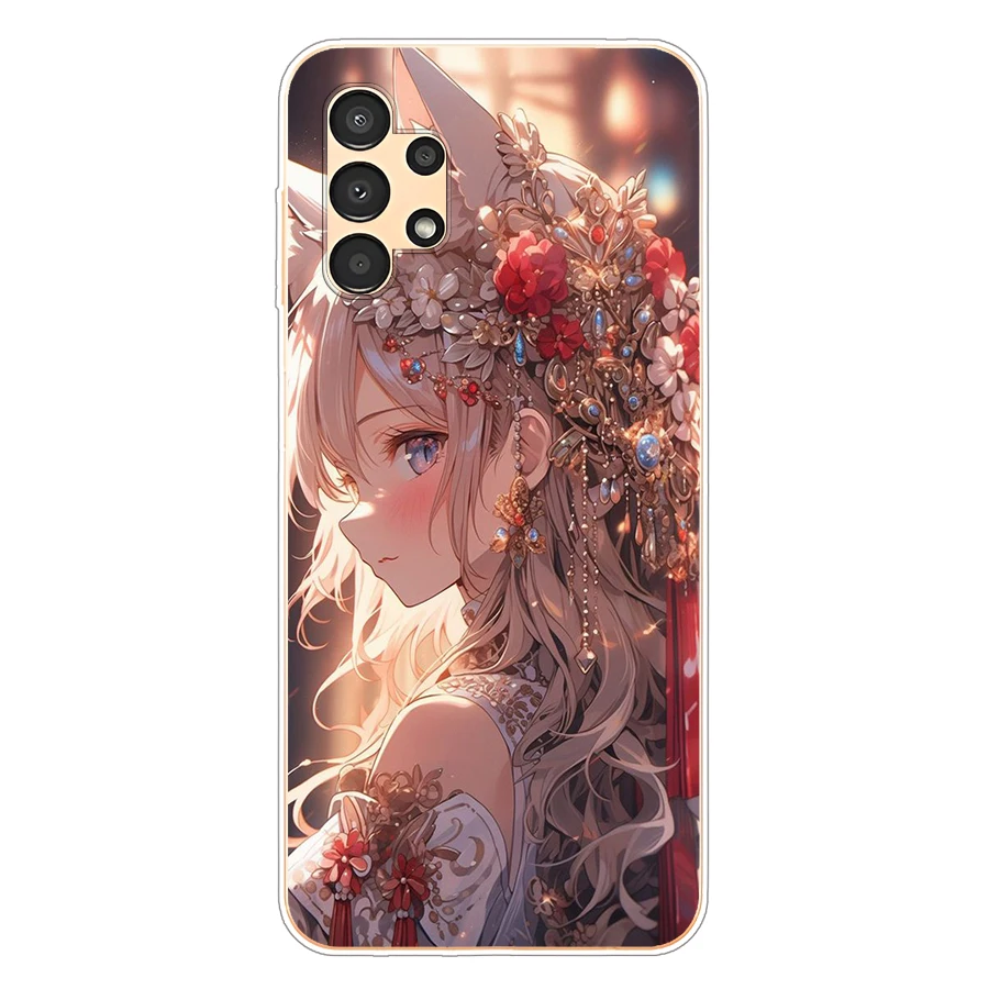 10 чехол для galaxy a13 4G мягкий силиконовый защитный из ТПУ