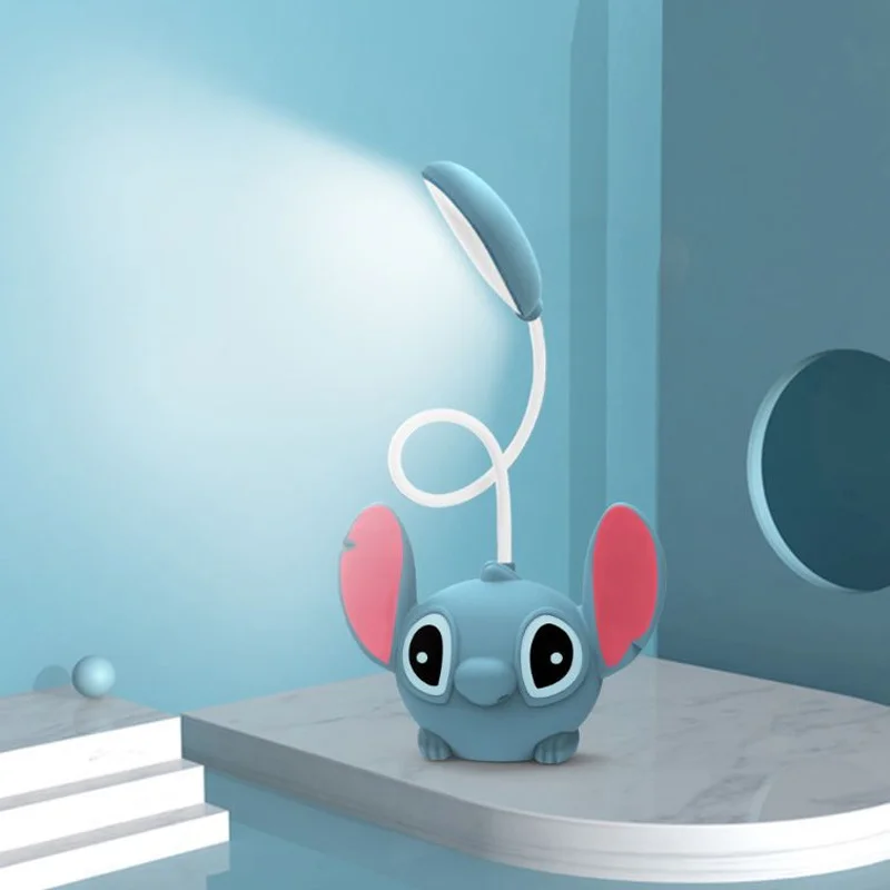 Настольная лампа Disney Stitch в стиле аниме светодиодный ночник с защитой глаз