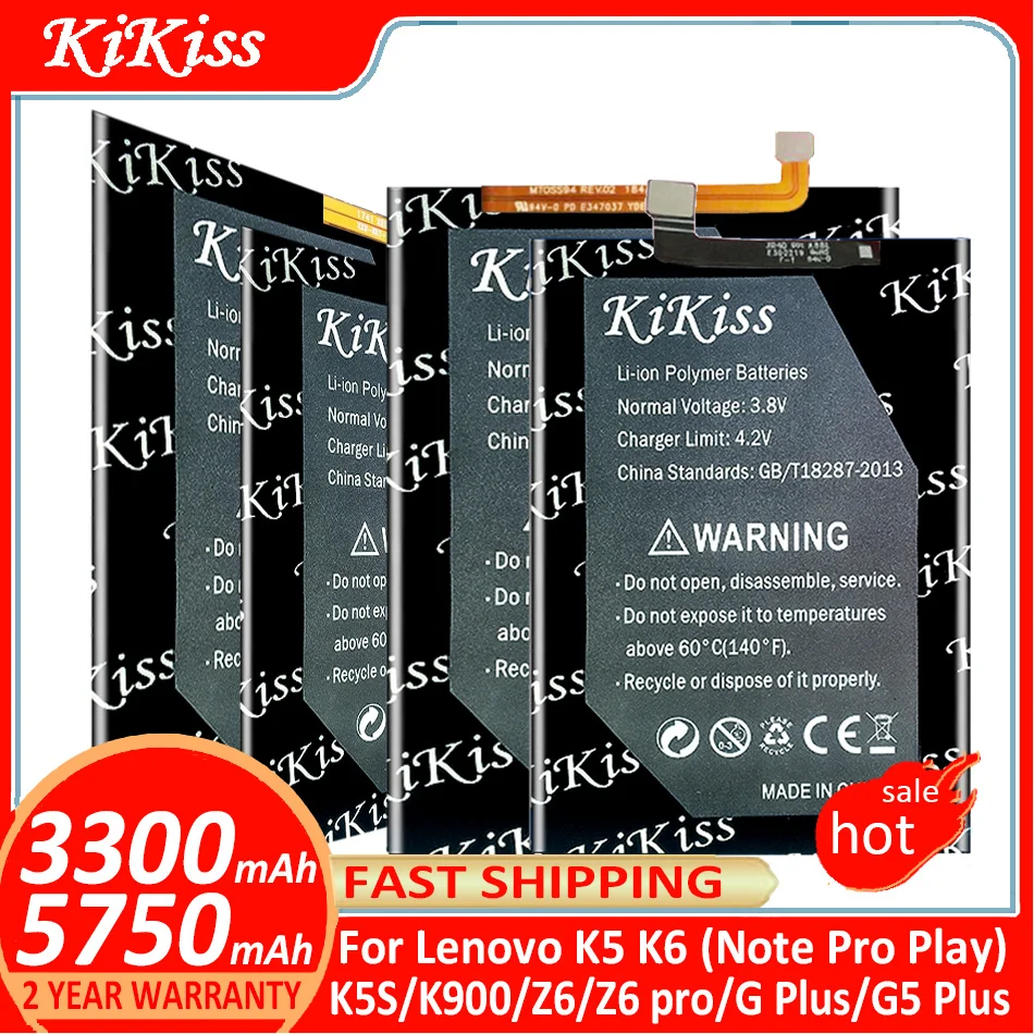 

Battery For Lenovo K5 K5S K6 K9 K900 Z6 G G5 pro Lite Note Plus L78121 L78051 L38041 K53a48 L38031 L38012 Vibe Lemon A7020a40