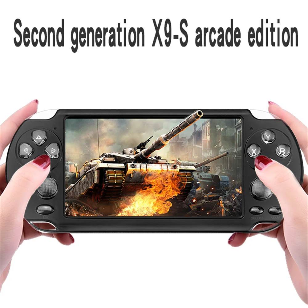 

Newest Upgrade X9-S 5 inch game console X9 Plus portable arcade emulator game machine 8GB/40GB with thousand free games Genuine