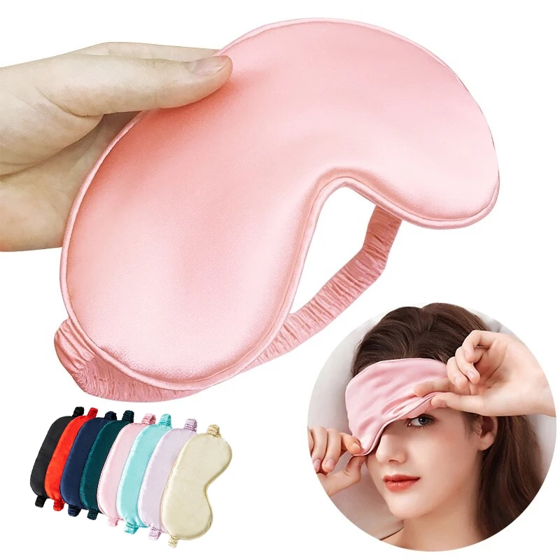 

Eyes Care Imitated Silk Shading Sleep Eye Patch for Women Men Fashion Unisex Outdoor Traveling Relaxing Eyeshade Cover 5 Colors