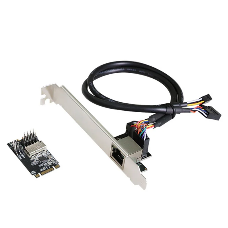 

Новый адаптер M.2 B-Key M-key для Ethernet RJ45 1000 Мбит/с/сетевой адаптер MINI PCIE Gigabit с чипом RTL8111H 10/100/1000M