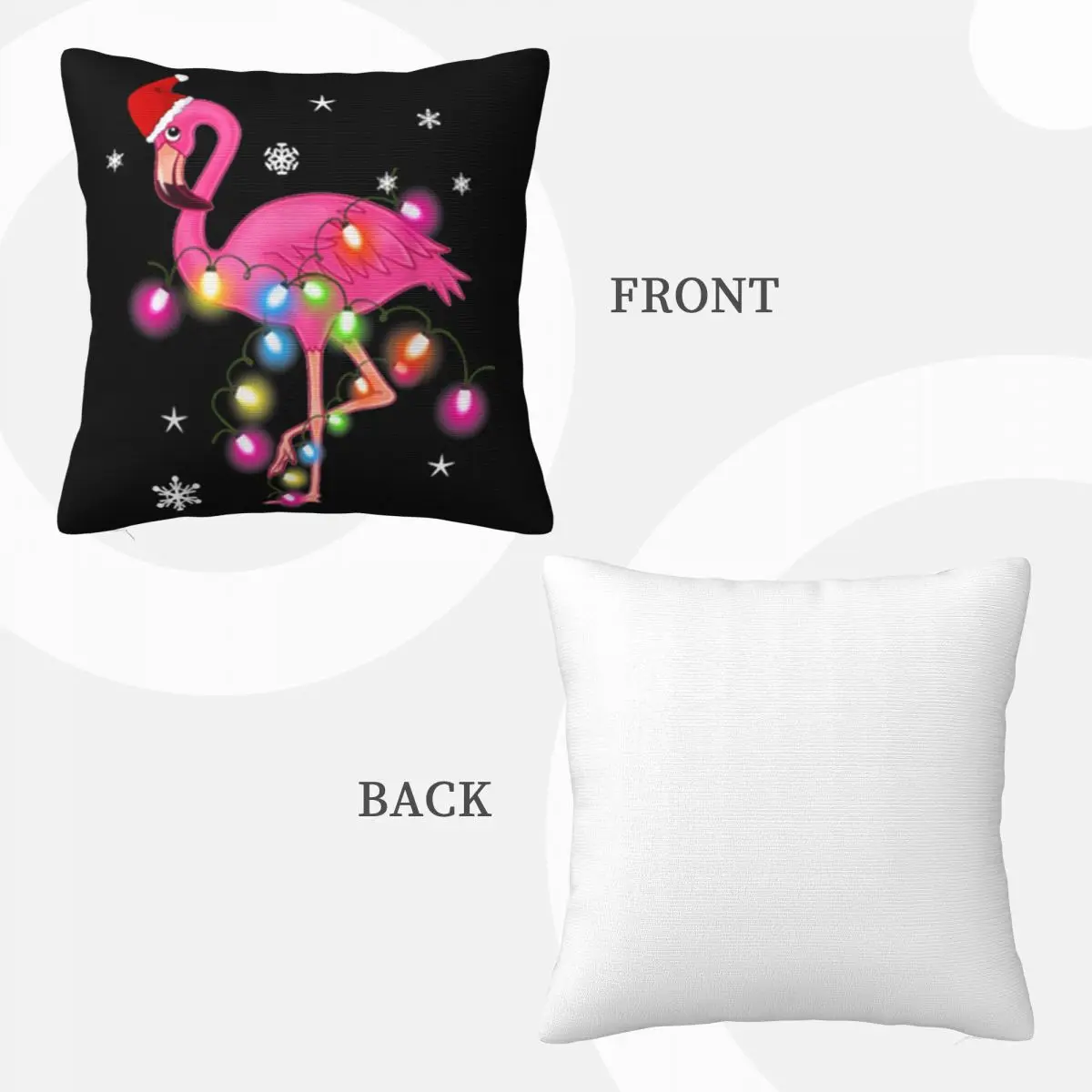 Красивый розовый фламинго рождественский принт для взрослых бренд на Хэллоуин