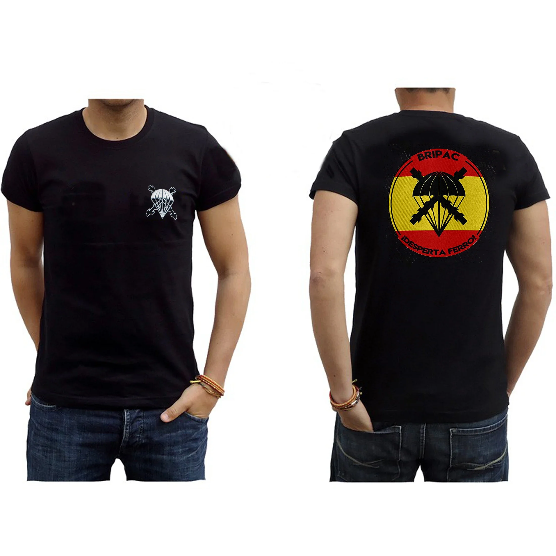 Camiseta De La BRIPAC Brigada Paracaidista Del Ejercito Tierra. Fuerzas Armadas Es닥olas. Параскаидиistas Ejezioneito Español