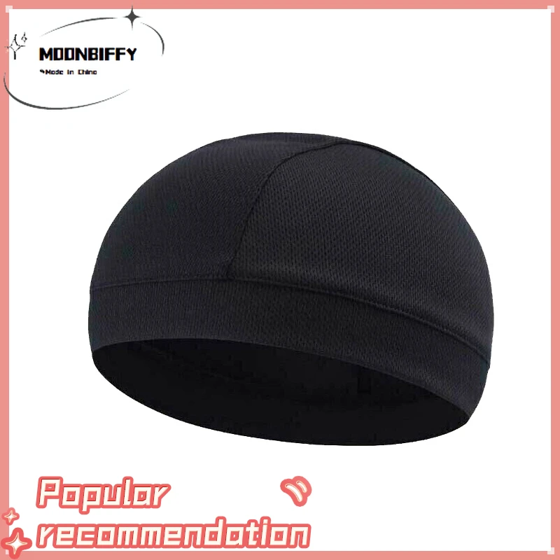 

Влагоотводящая охлаждающая шапка с черепом, подкладка для шлема, облегающая шапка, s купольная шапка быстро сохнет, черная шапка для велоспо...