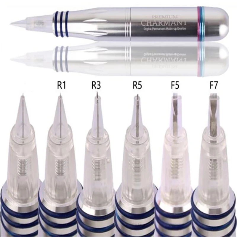30pcs Microblading Cartridge Disposable Screw Needle Premium Charmant Permanent Tattoo Makeup Machine Micropigmentation Device