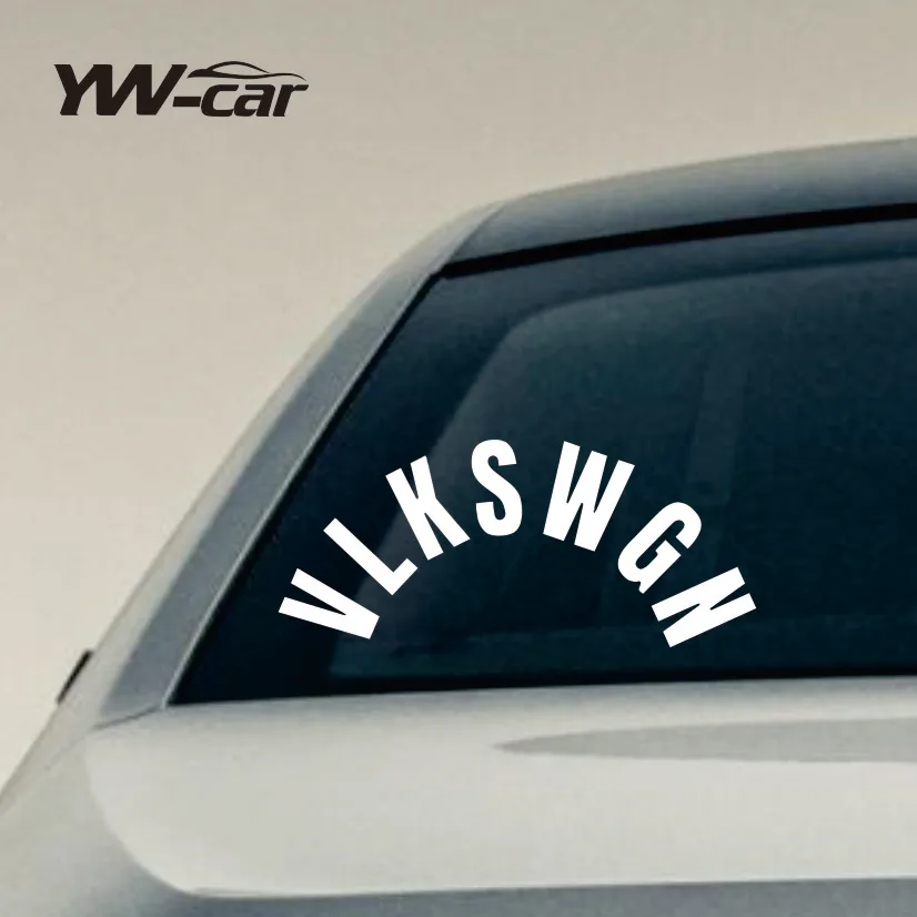 

VLKSWGN Rear Wiper Window Sticker German Car Sticker Vinyl Text Style Decorative Decal Car Styling #27