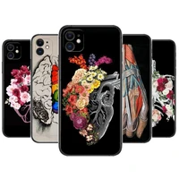 heart of nature human anatomy doctor phone cases for iphone 13 pro max case 12 11 pro max 8 plus 7plus 6s xr x xs 6 mini se mobi
