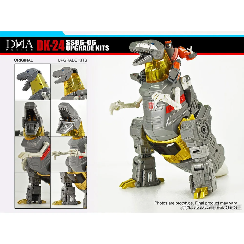 

in stock DNA Design DK-24 Upgrade Kit for SS86-06 Grimlock Wheelie Transformation Robot Toys Action Figures Accessories