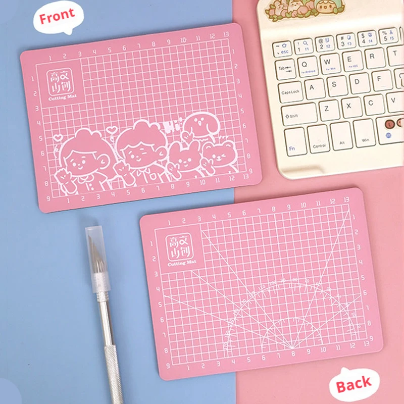 1 шт. A6 милый розовый коврик для резки с одной стороны идеальная