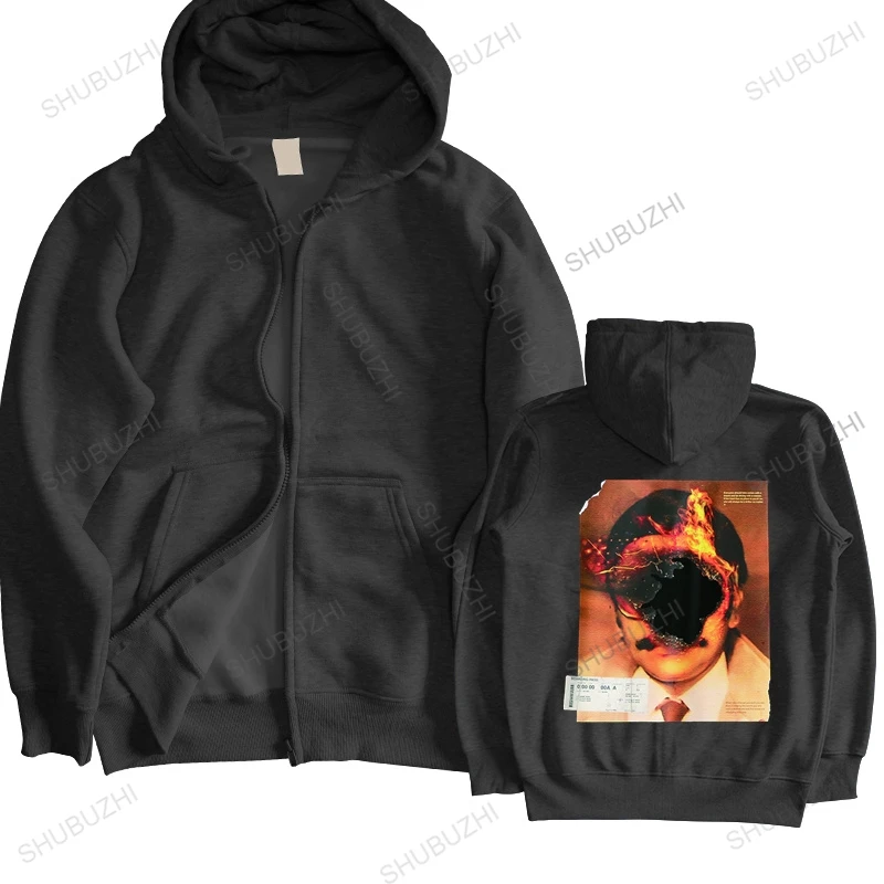 

Мужская хлопковая толстовка в стиле хип-хоп, с капюшоном и надписью