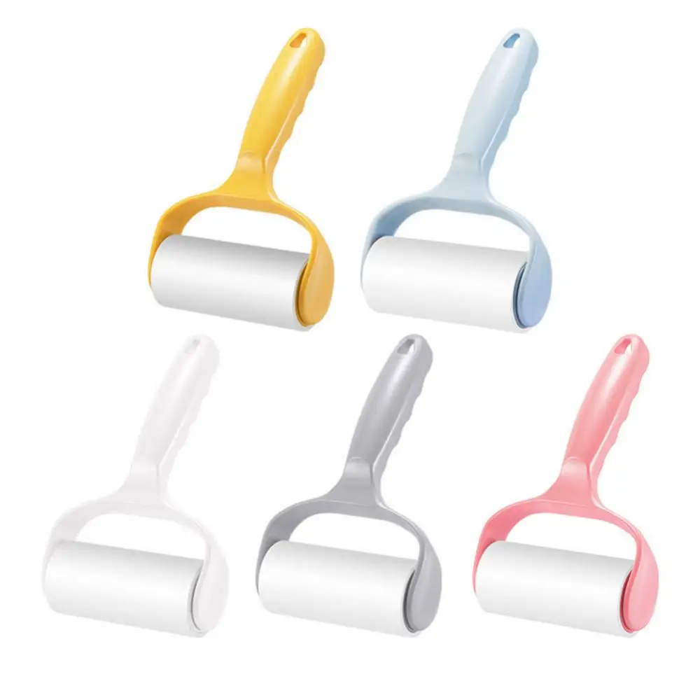 

Washable Dust Wiper Pet Hair Clothes Carpet Tousle Remover Replaceable Sticky Clothes Pet Dog Hair Fabric Fluff Roller Portable