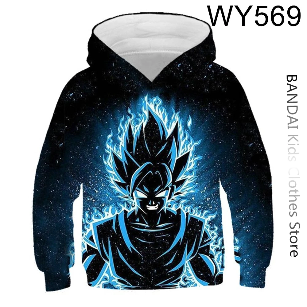 Dragon Ball 3D Kids Hoodie Baby Girls Sweatshirt boys Goku clothes Casual Men Women Pullover Anime Harajuku Streetwear