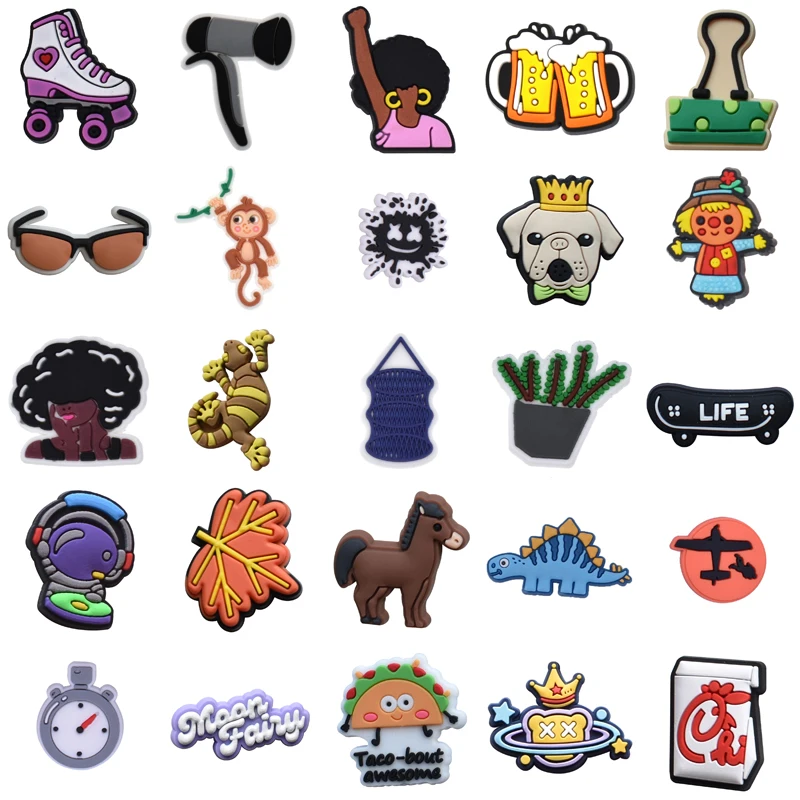 

Packs Para Pins Set Jeans Wholesale Bulk Boy Women Charm Decorations for Crocs Shoe Charms Shoes Accessories Gifts Girl Men Kids