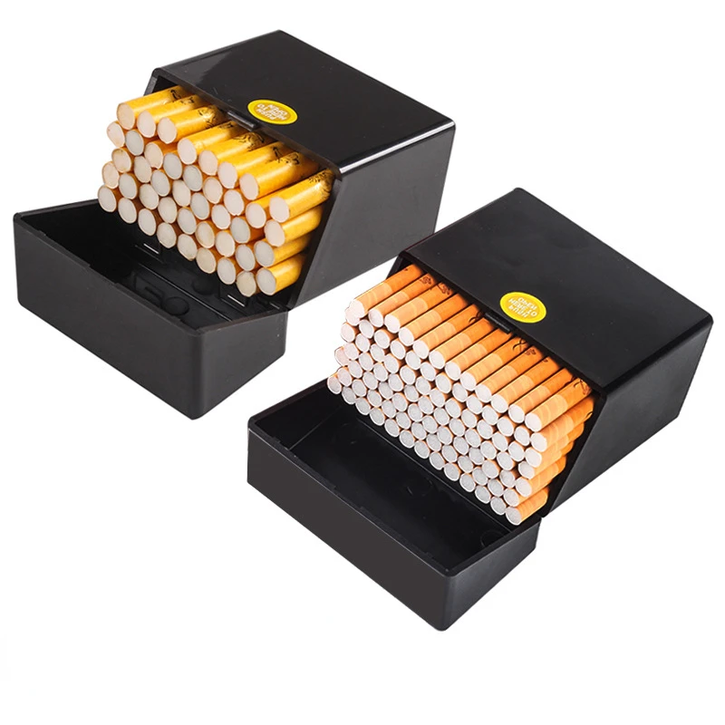 

50 электронных сигарет, пластиковая портативная жесткая коробка для хранения сигарет, влагостойкая герметичная электронная сигарета, аксессуары для курения