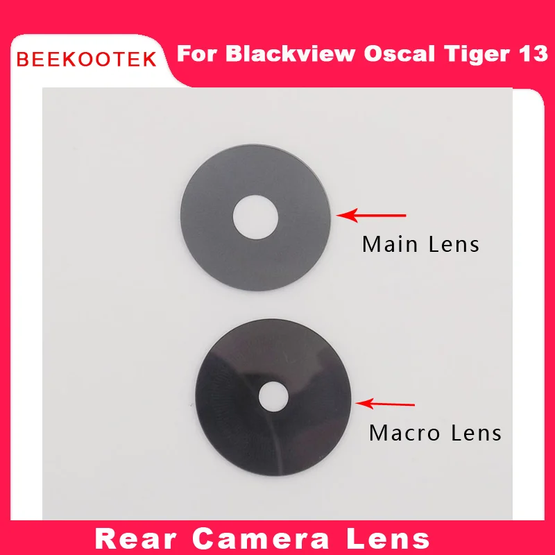 Фото Новый оригинальный Blackview Oscal Tiger 13, задний объектив основной камеры, макрообъектив камеры, стеклянная крышка для смартфона Blackview Shark 9, №1