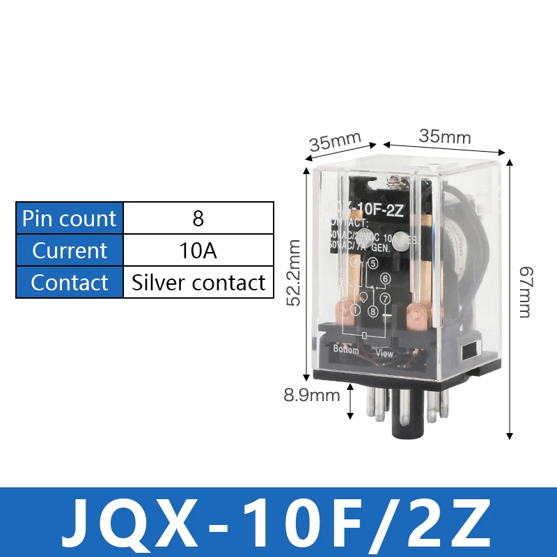 

Маленькое промежуточное реле, женственное реле, модель MK2P, MK3P, 8/11-pin, PF083A, PF113A, 110 В, 220 В, 24 В, 380 В, 12 В, 6 в