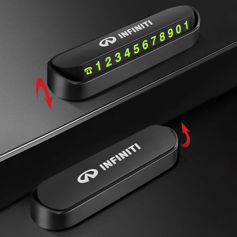 

Автомобильная временная парковочная карта с номером телефона, наклейка на номер карты для Infiniti FX35 Q50 Q30 ESQ QX50 QX60 QX70 EX JX35 G35 G37 EX3