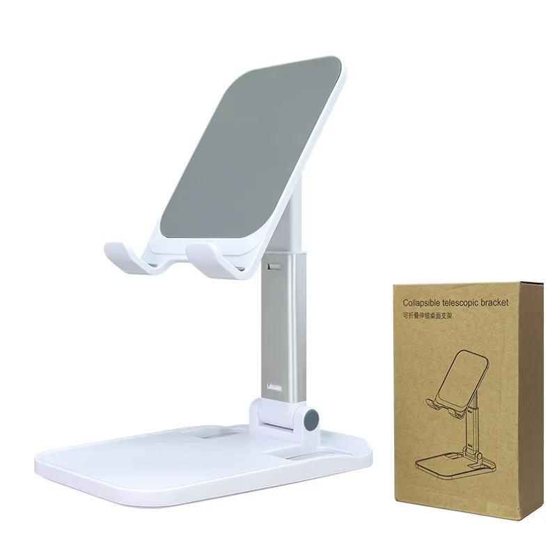 

Online Classes Essential! Aluminum Alloy Desktop Lazy Holder for Phones and Tablets, Mini Portable Extendable Folding Stand