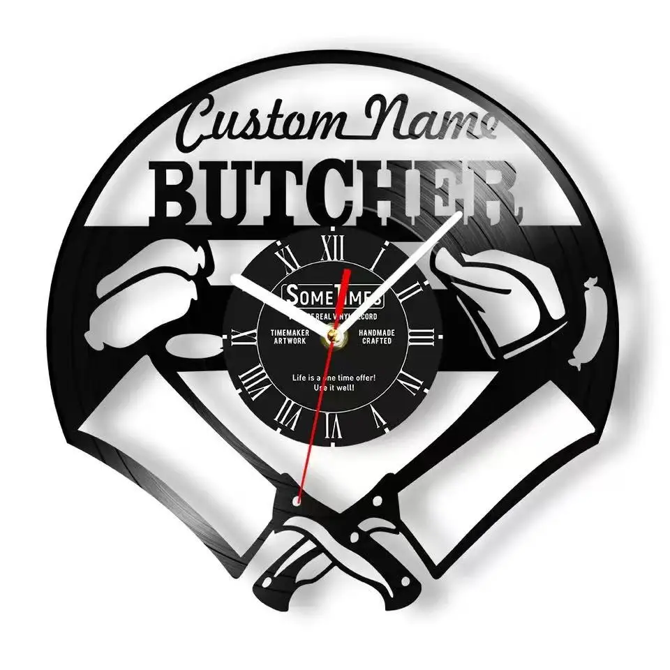 Настенные часы из винила