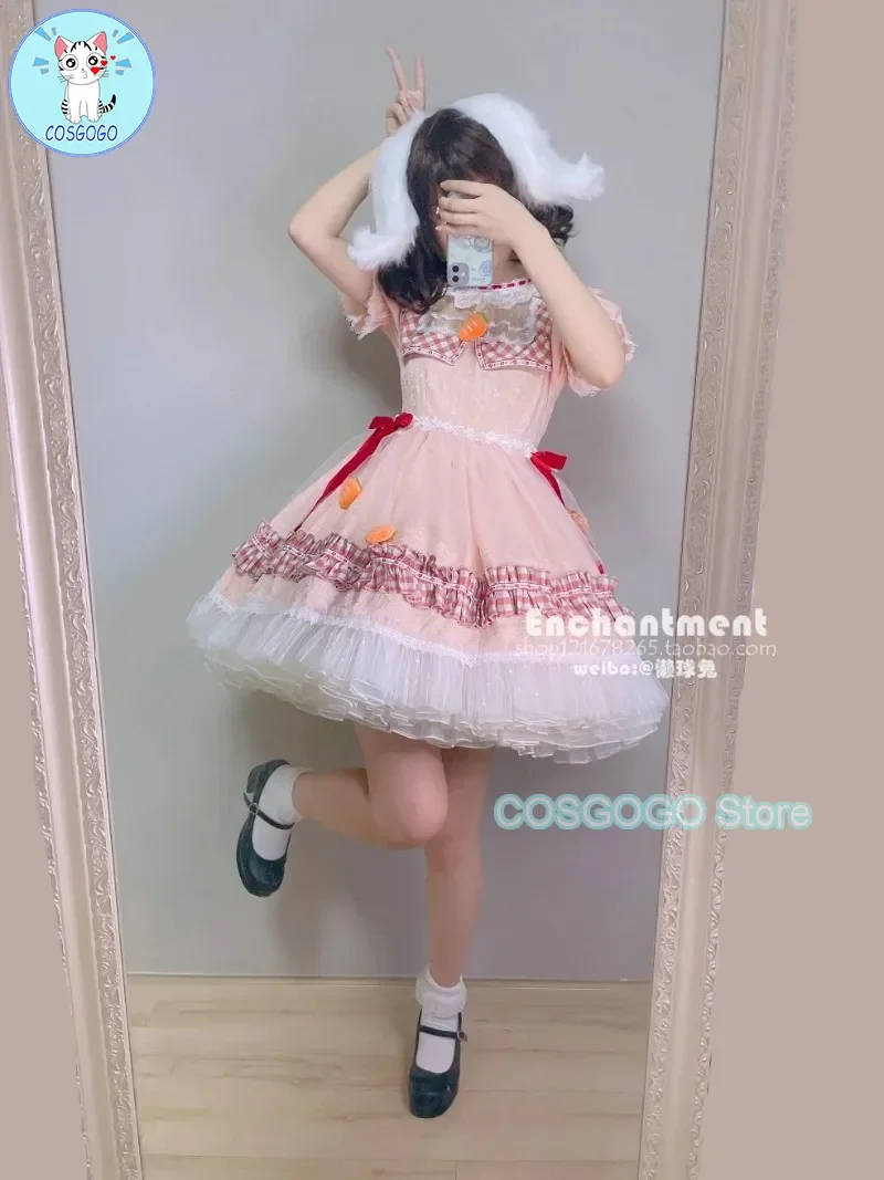 Костюм для косплея COSGOGO Touhou Project Tewi Inaba из черного кролика косплей-костюм аниме