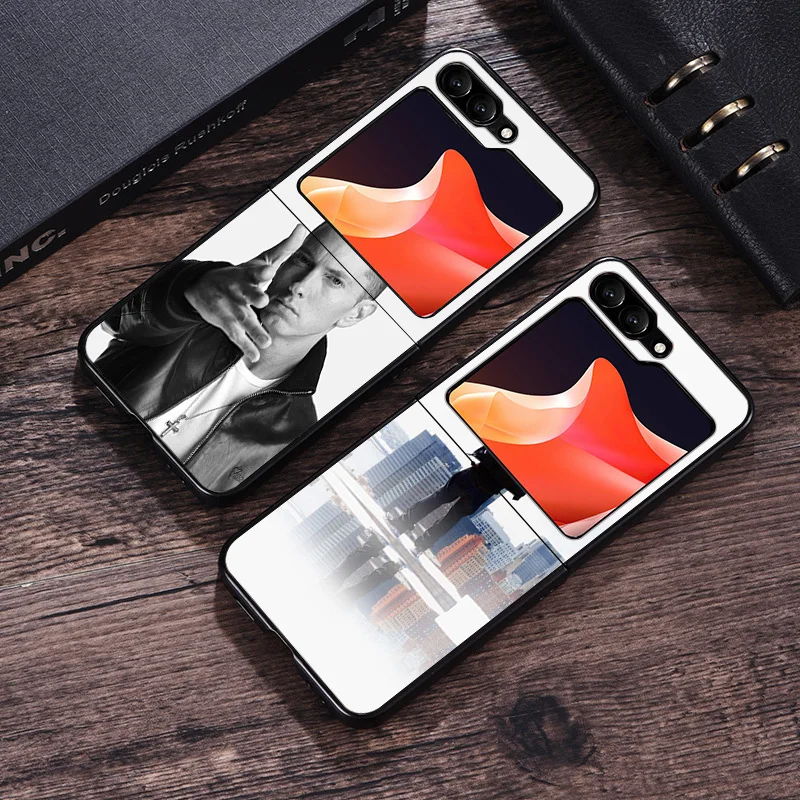 Матовый чехол для телефона Samsung Galaxy Z Flip6 5G Flip5 Flip4 Flip3 ZFlip 6 3 4 5 Eminem RAP GOD жесткий